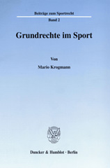 E-book, Grundrechte im Sport., Krogmann, Mario, Duncker & Humblot