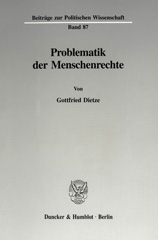E-book, Problematik der Menschenrechte., Duncker & Humblot