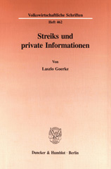 eBook, Streiks und private Informationen., Duncker & Humblot