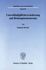 E-book, Umwelthaftpflichtversicherung und Rettungskostenersatz., Duncker & Humblot