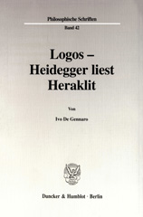 E-book, Logos - Heidegger liest Heraklit., De Gennaro, Ivo., Duncker & Humblot