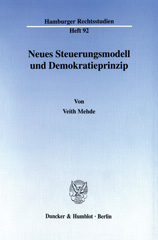 E-book, Neues Steuerungsmodell und Demokratieprinzip., Duncker & Humblot