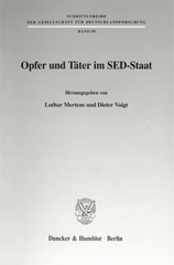 E-book, Opfer und Täter im SED-Staat., Duncker & Humblot