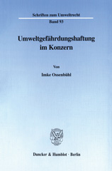 E-book, Umweltgefährdungshaftung im Konzern., Duncker & Humblot