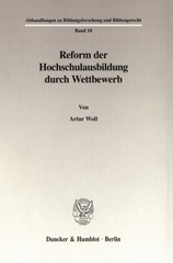 E-book, Reform der Hochschulausbildung durch Wettbewerb., Duncker & Humblot