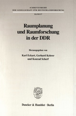 E-book, Raumplanung und Raumforschung in der DDR., Duncker & Humblot