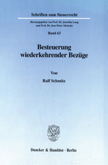 eBook, Besteuerung wiederkehrender Bezüge., Duncker & Humblot