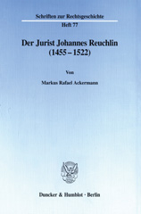 E-book, Der Jurist Johannes Reuchlin (1455-1522)., Duncker & Humblot