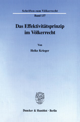eBook, Das Effektivitätsprinzip im Völkerrecht., Duncker & Humblot