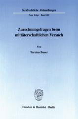 eBook, Zurechnungsfragen beim mittäterschaftlichen Versuch., Duncker & Humblot