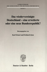 E-book, Das wiedervereinigte Deutschland - eine erweiterte oder eine neue Bundesrepublik?, Duncker & Humblot