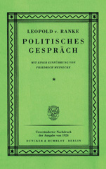 eBook, Politisches Gespräch. : Mit einer Einführung von Friedrich Meinecke., Duncker & Humblot