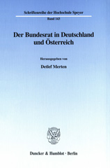 E-book, Der Bundesrat in Deutschland und Österreich., Duncker & Humblot