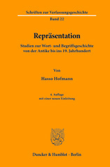 E-book, Repräsentation. : Studien zur Wort- und Begriffsgeschichte von der Antike bis ins 19. Jahrhundert., Duncker & Humblot