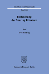 E-book, Besteuerung der Sharing Economy., Duncker & Humblot