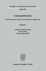 E-book, Cosmopolitanism. : From the Kantian Legacy to Contemporary Approaches., Duncker & Humblot