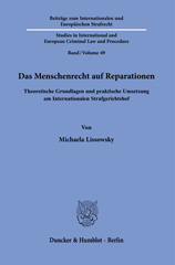 E-book, Das Menschenrecht auf Reparationen. : Theoretische Grundlagen und praktische Umsetzung am Internationalen Strafgerichtshof., Duncker & Humblot