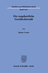 E-book, Die vorgeburtliche Geschlechtswahl., Duncker & Humblot