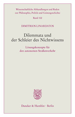 E-book, Dilemmata und der Schleier des Nichtwissens. : Lösungsansätze für den autonomen Straßenverkehr., Duncker & Humblot