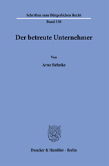 E-book, Der betreute Unternehmer., Duncker & Humblot