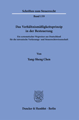 E-book, Das Verhältnismäßigkeitsprinzip in der Besteuerung. : Ein systematischer Wegweiser aus Deutschland für die taiwanische Verfassungs- und Steuerrechtswissenschaft., Chen, Yang-Sheng, Duncker & Humblot
