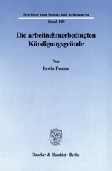 eBook, Die arbeitnehmerbedingten Kündigungsgründe., Duncker & Humblot