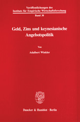 E-book, Geld, Zins und keynesianische Angebotspolitik., Duncker & Humblot