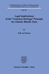 E-book, Legal Implications of the "Common Heritage" Principle for Atlantic Bluefin Tuna., Duncker & Humblot