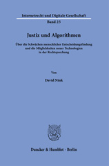 E-book, Justiz und Algorithmen. : Über die Schwächen menschlicher Entscheidungsfindung und die Möglichkeiten neuer Technologien in der Rechtsprechung., Duncker & Humblot