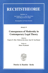 E-book, Consequences of Modernity in Contemporary Legal Theory. : Preface by Dieter Wyduckel., Duncker & Humblot
