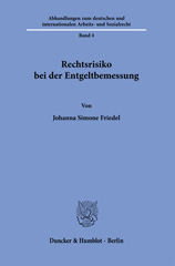 eBook, Rechtsrisiko bei der Entgeltbemessung., Duncker & Humblot