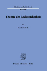 E-book, Theorie der Rechtssicherheit., Ávila, Humberto, Duncker & Humblot