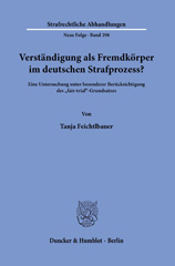 eBook, Verständigung als Fremdkörper im deutschen Strafprozess? : Eine Untersuchung unter besonderer Berücksichtigung des "fair-trial"-Grundsatzes., Duncker & Humblot