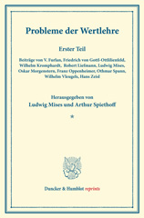 E-book, Probleme der Wertlehre. : Erster Teil. (Schriften des Vereins für Sozialpolitik 183-1)., Duncker & Humblot