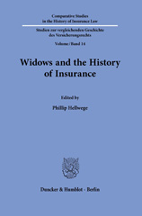 E-book, Widows and the History of Insurance., Duncker & Humblot