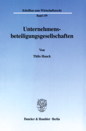 E-book, Unternehmensbeteiligungsgesellschaften, Duncker & Humblot