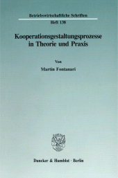 E-book, Kooperationsgestaltungsprozesse in Theorie und Praxis, Duncker & Humblot