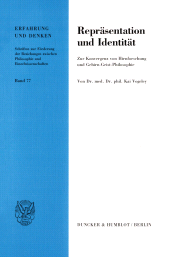 E-book, Repräsentation und Identität : Zur Konvergenz von Hirnforschung und Gehirn-Geist-Philosophie, Duncker & Humblot