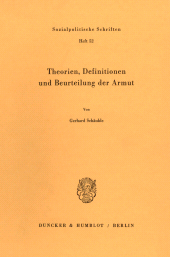 E-book, Theorien, Definitionen und Beurteilung der Armut, Duncker & Humblot