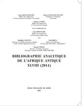 eBook, Bibliographie analytique de l'Afrique Antique : XLVIII (2014), École française de Rome