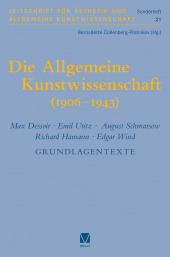 E-book, Die Allgemeine Kunstwissenschaft (1906-1943). Band 2 : Max Dessoir - Emil Utitz - August Schmarsow - Richard Hamann - Edgar Wind. Grundlagentexte, Felix Meiner Verlag