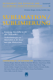 E-book, Sublimation/Sublimierung : Redefining Materiality in Art after Modernism / Neubestimmungen von Materialität in der Kunst nach dem Modernismus, Felix Meiner Verlag
