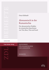 eBook, Alemannisch in der Rumantschia : Die alemannischen Dialekte im romanischen Sprachraum von Trin, Ilanz, Trun und Scuol, Franz Steiner Verlag GmbH