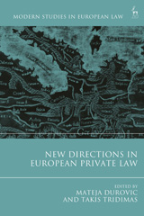 E-book, New Directions in European Private Law, Hart Publishing