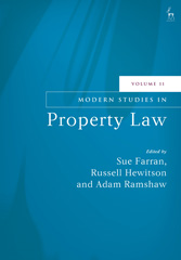 eBook, Modern Studies in Property Law, Hart Publishing
