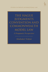 E-book, The Hague Judgments Convention and Commonwealth Model Law, Hart Publishing