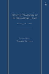 E-book, The Finnish Yearbook of International Law, 2016, Hart Publishing