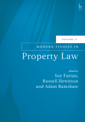E-book, Modern Studies in Property Law, Volume 11, Hart Publishing