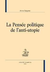 E-book, La Pensée politique de l'anti-utopie, Honoré Champion