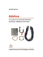 E-book, Adaima IV : La Parure en Contexte Funeraire: Technique,Esthetique et Fonction, ISD